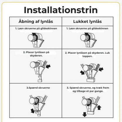 Udskiftning af lynlåse (sæt med 6)