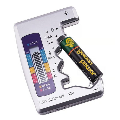 Batteritester- AA/AAA/C/N/D/9 V