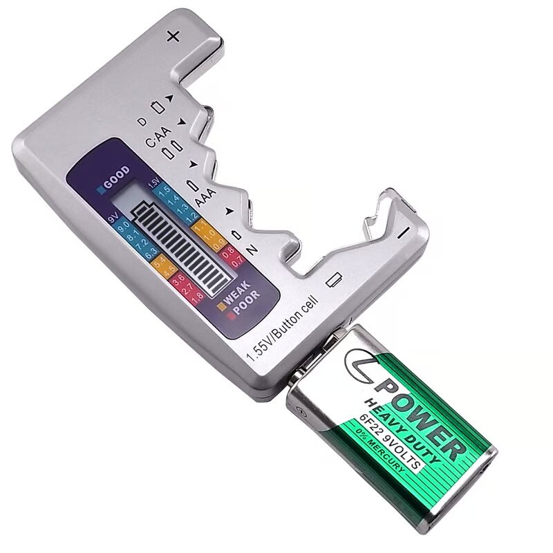Batteritester- AA/AAA/C/N/D/9 V