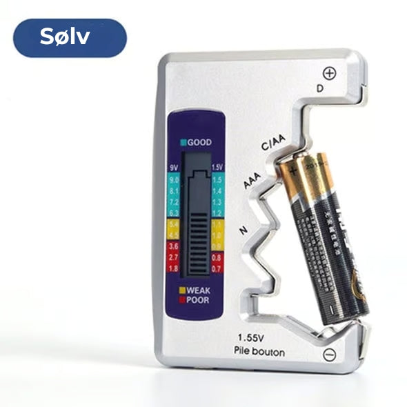 Batteritester- AA/AAA/C/N/D/9 V