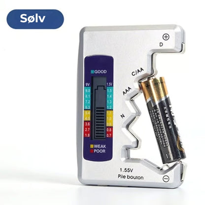 Batteritester- AA/AAA/C/N/D/9 V