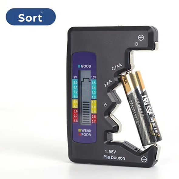 Batteritester- AA/AAA/C/N/D/9 V