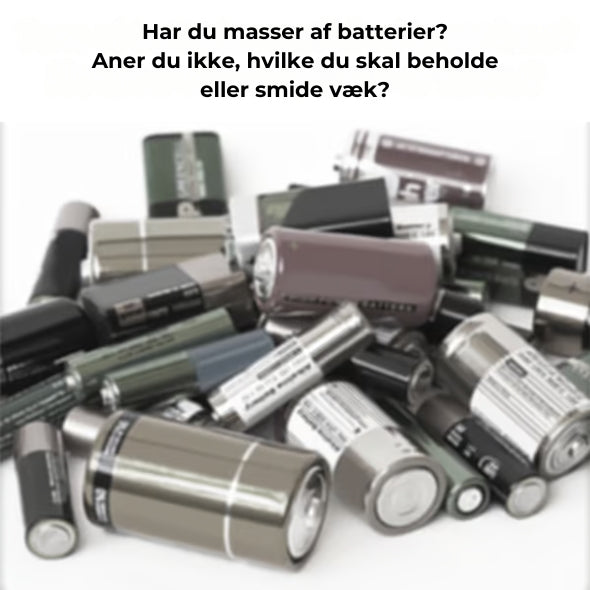 Batteritester- AA/AAA/C/N/D/9 V