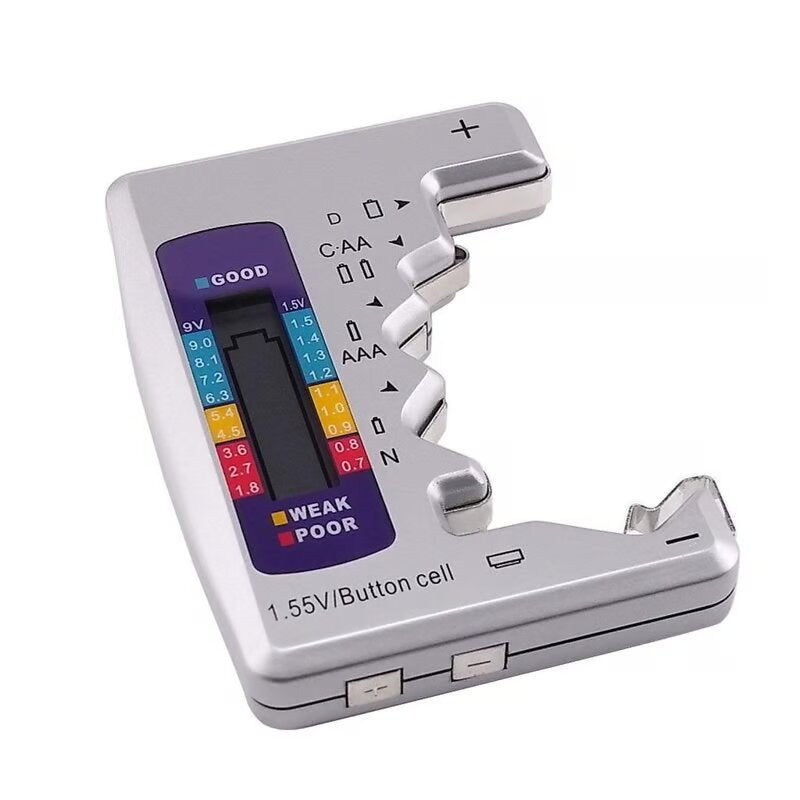 Batteritester- AA/AAA/C/N/D/9 V